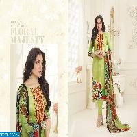 Flower vol-1 Wholesale  Glace cotton Dress material